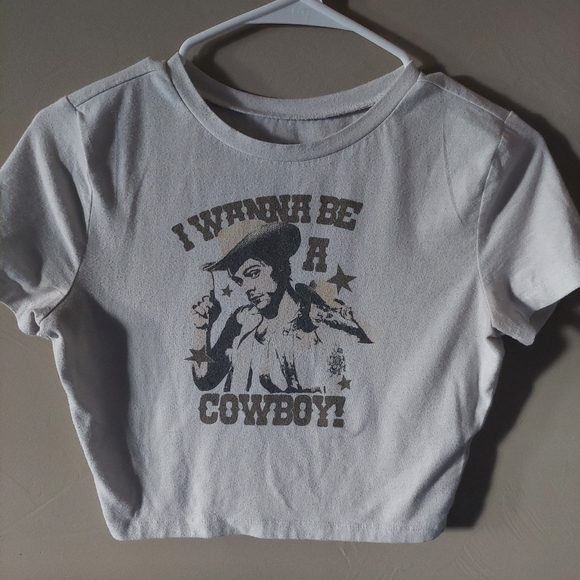 RARE Harry Styles Cowboy Crop Top M White - Picture 3 of 5
